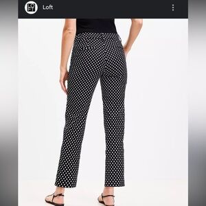 Ann Taylor Factory Black Polka Dot Pants